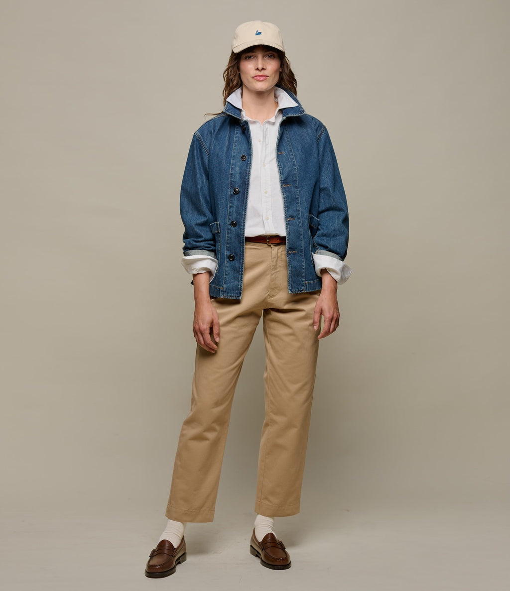 Shaped Cotton Oxford Long Sleeve Shirt
