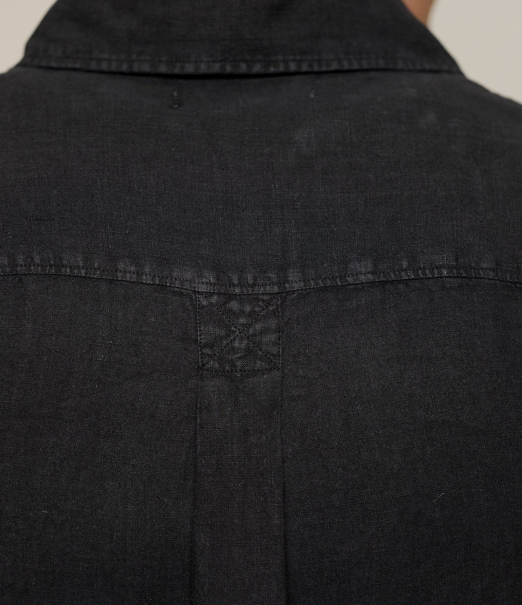 Relaxed Fit Linen Long Sleeve Shirt