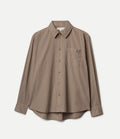 Lightweight Cotton Poplin Relaxed Fit Long Sleeve Shirt