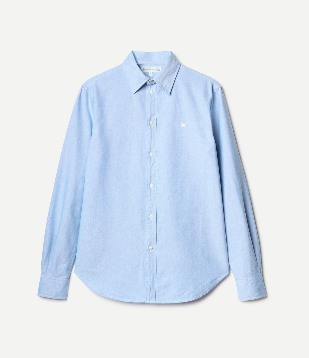 Shaped Cotton Oxford Long Sleeve Shirt