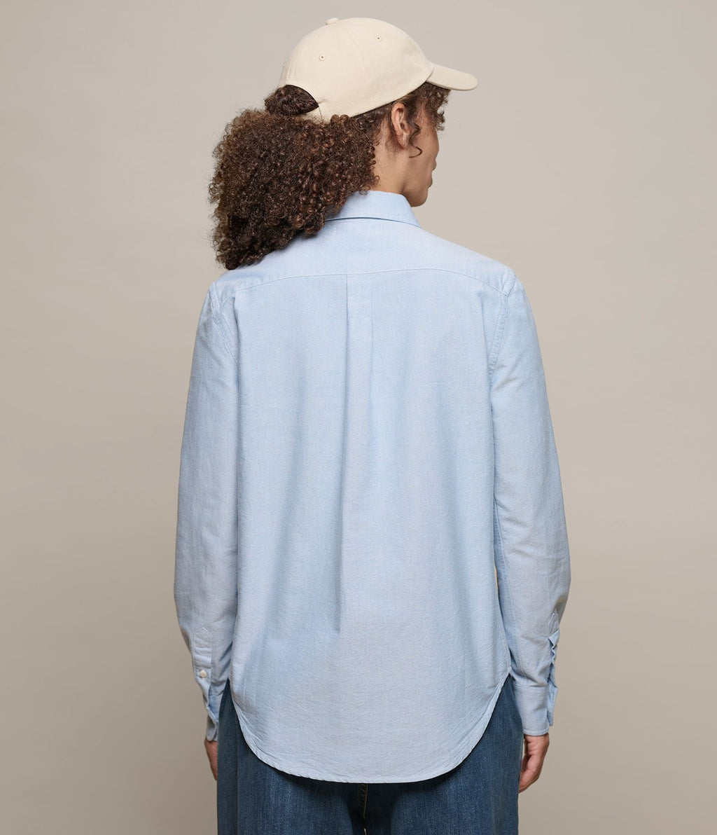 Shaped Cotton Oxford Long Sleeve Shirt