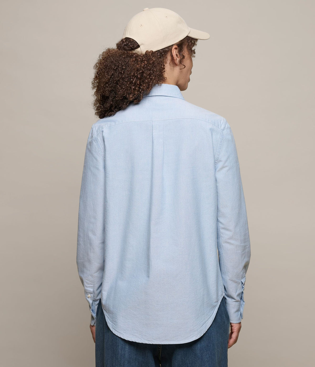 Shaped Cotton Oxford Long Sleeve Shirt