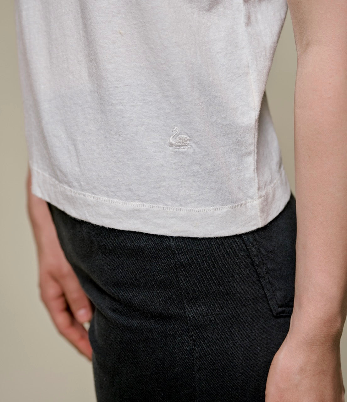 Cropped Cotton-Hemp Women's T-Shirt, All Plant-Based