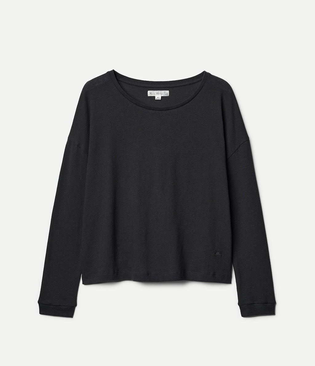 Linen-Cotton Relaxed Fit Women's Longsleeve