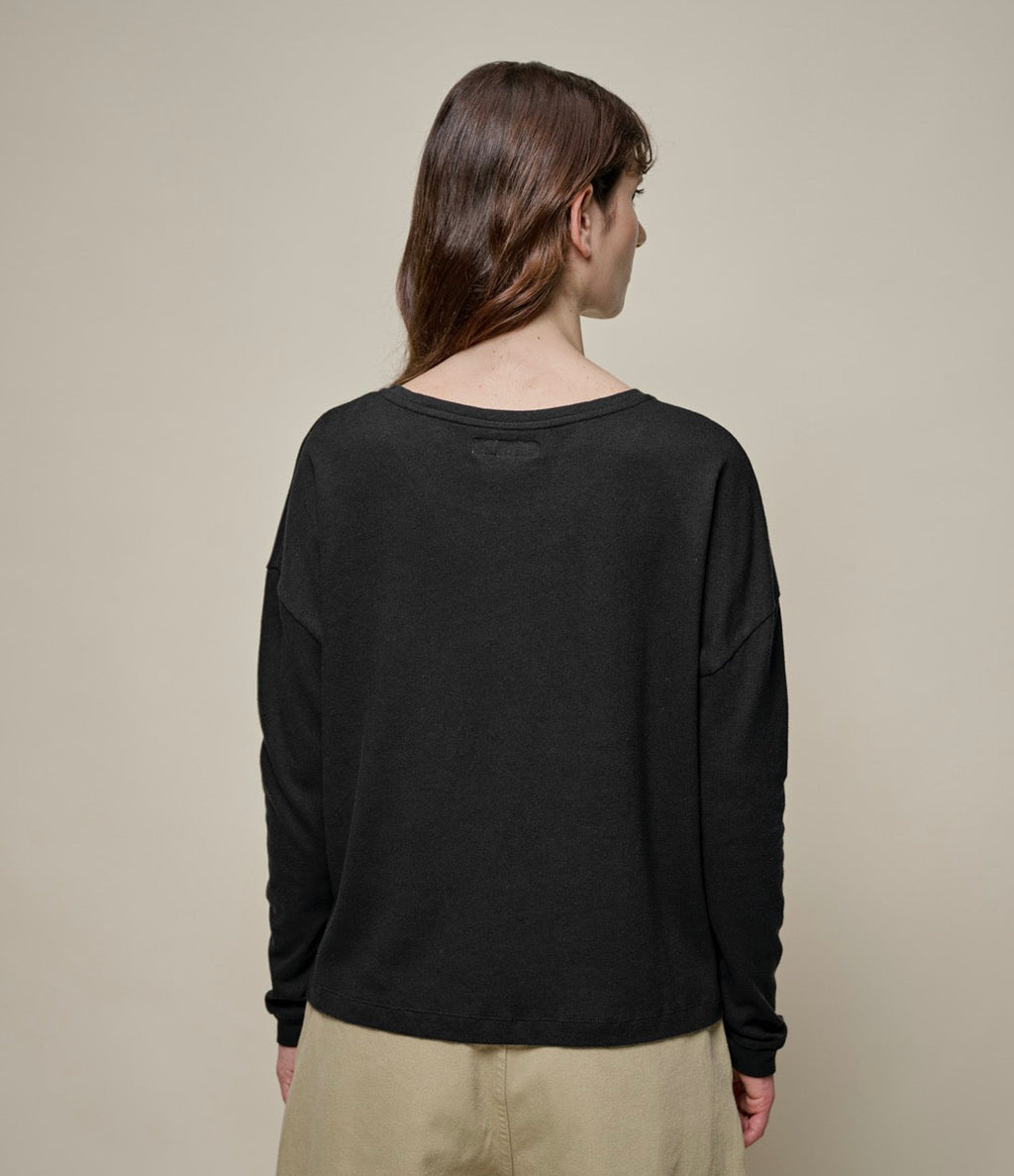 Linen-Cotton Relaxed Fit Women's Longsleeve