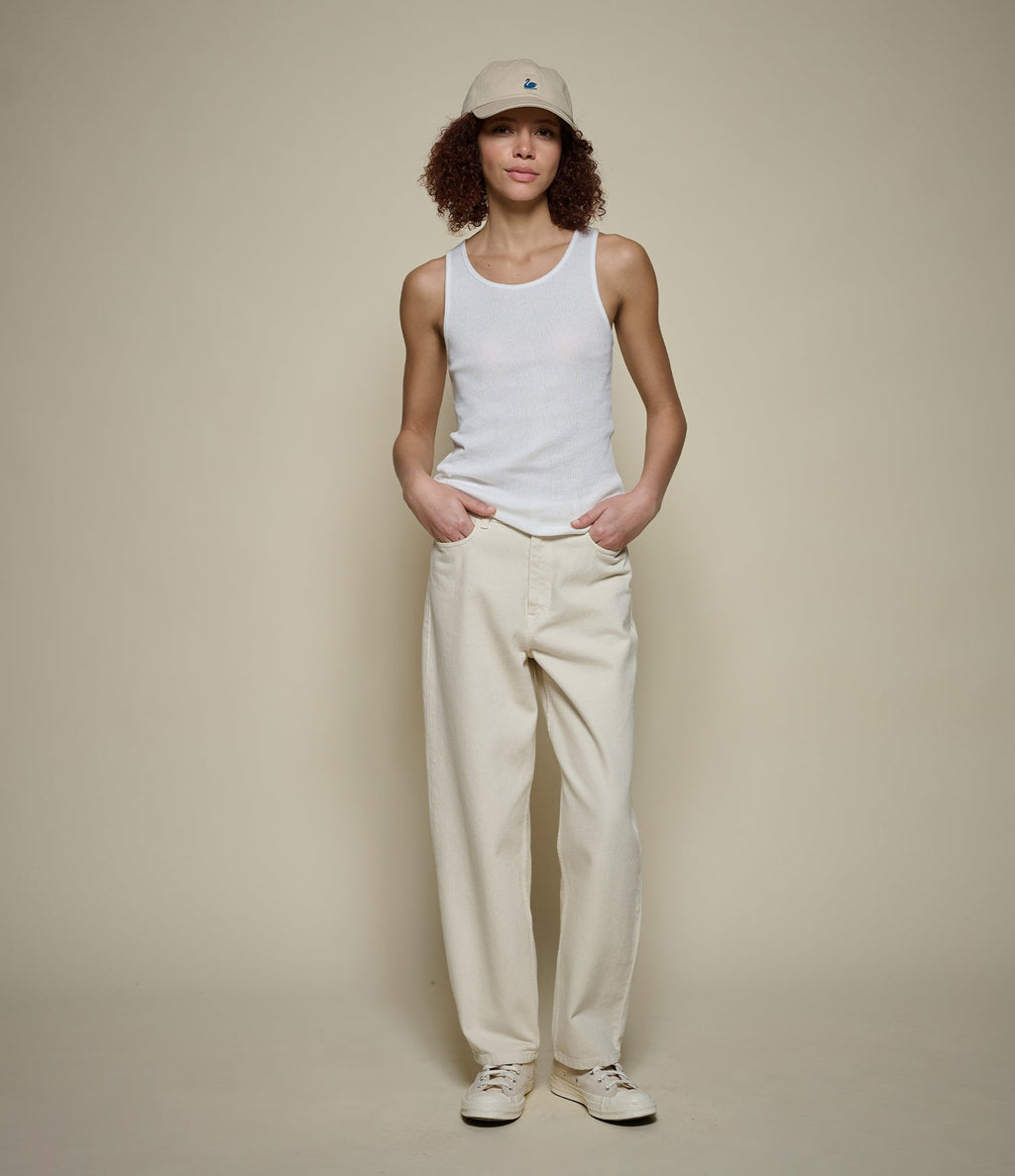 Fine Ribbed Cotton Women's Singlet