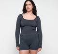 Seamless Waffle Long Sleeve Tee