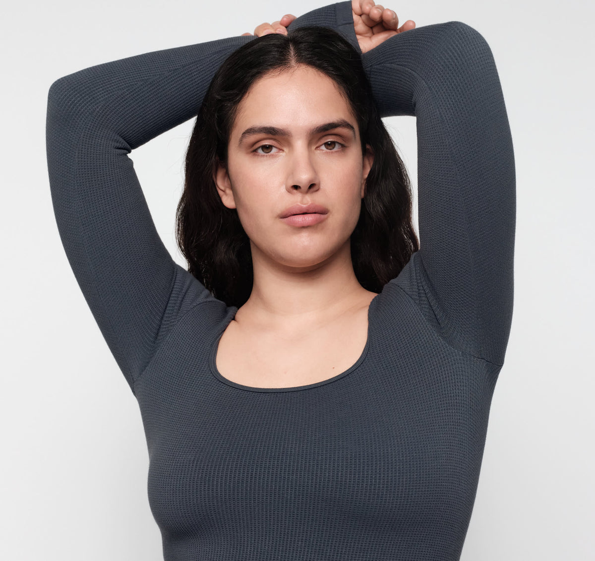 Seamless Waffle Long Sleeve Tee